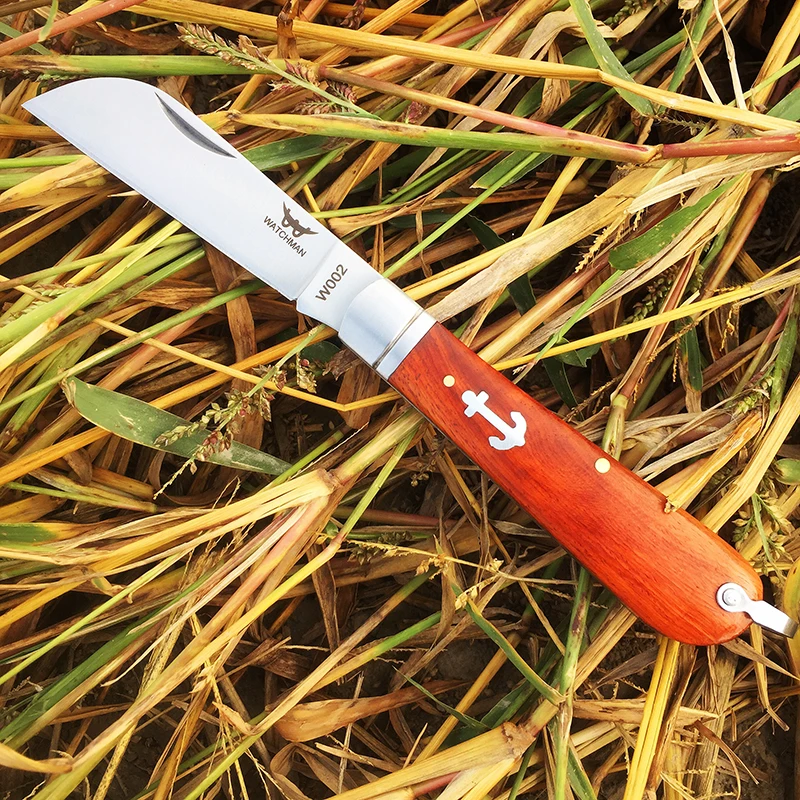 

[Watchman W002] Folding Knife 7CR17MOV Blade Wood Handle Knives Camping Survival Hunting Pocket Knife Tactical Knife EDC Tools