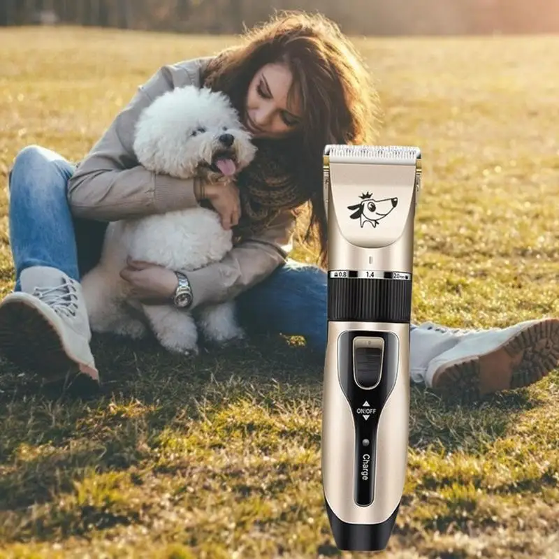 Professional Pet Electric Clipper Rechargeable Low-noise USB Hairdressing Set Dog Shaving Electric Cat Dog Hair Trimmer Grooming