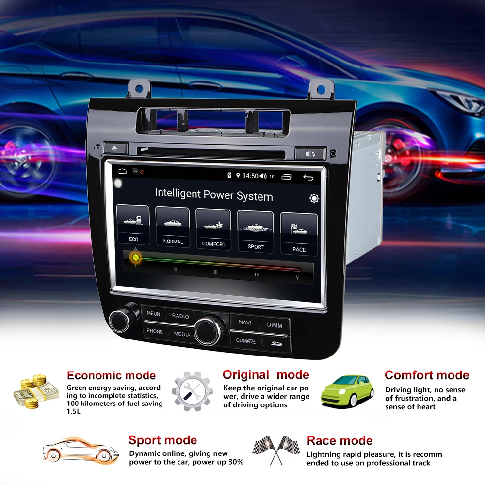 Автомобильный мультимедийный плеер 2 Din Android 8 1 DVD для VW/Volkswagen touareg 2011 2015 &quot4G/32G/64G