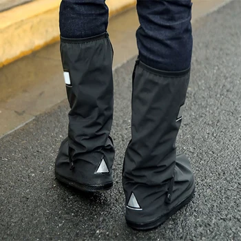 

1 Pair Unisex Waterproof Boot Shield Reusable Windproof Cycling Shoes Cover QP2