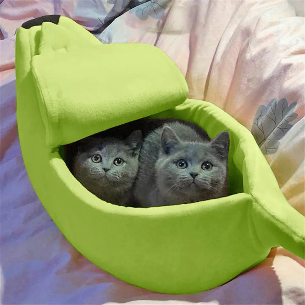 Foldable Dog Kennel Dog Beds Small Pet Bed Banana Shape Fluffy Warm Soft Plush Breathable Bed Banana Cat Bed Pet House * Foldable Dog Kennel Dog Beds Small Pet Bed Banana Shape Fluffy Warm Soft Plush Breathable Bed Banana Cat Bed Pet House *