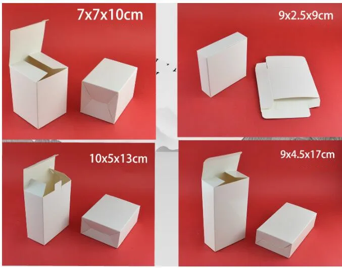 20 шт мульти размер белая картонная упаковочная коробка подарочный сувенир для вечеринок коробка маленькая коробка для упаковки косметики большая Подарочная бумажная коробка