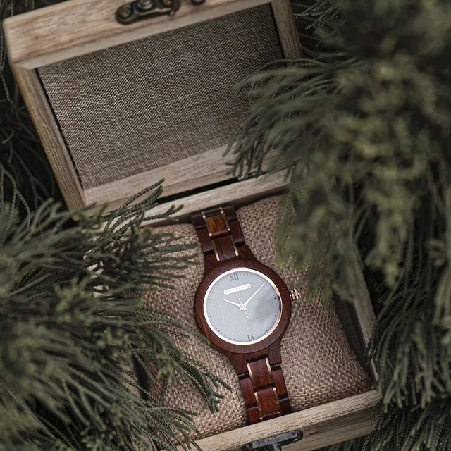 BOBO BIRD New Design Watch Women Reloj Mujer Quartz Wristwatch Female Japan Movement Wooden Gift Box zegarek damski Dropshipping 4
