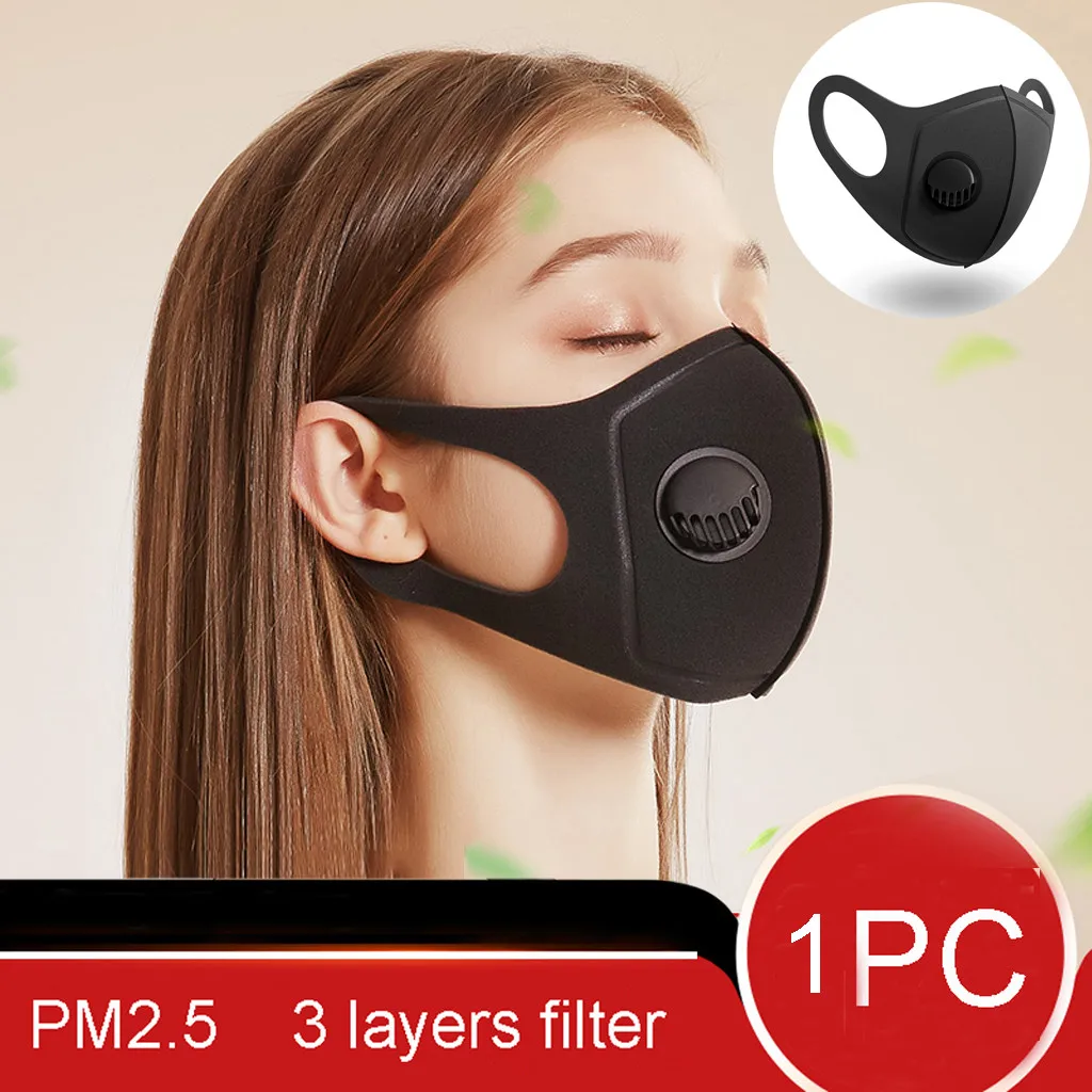 

1PC Unisex Reusable Dustproof Dust PM2.5 Mask Haze Pollution Respirator Cover IN STOCK Mask Replacement Reusable Mask Fashion