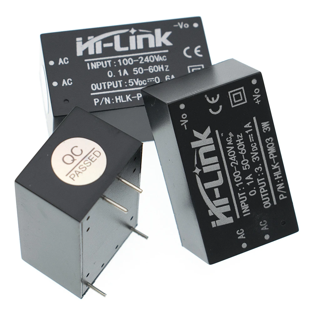 5 шт. HLK-PM01 AC-DC 220V 5V понижающий Питание модуль интеллигентая(ый) бытовой выключатель Питание модуль