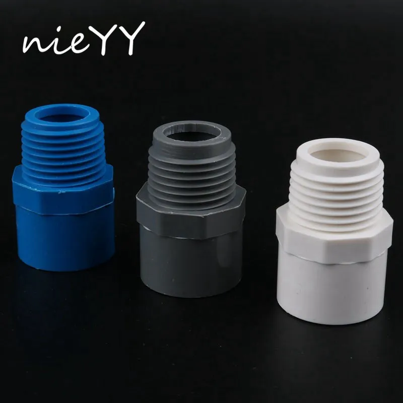 

1-1/2'' Male Thread adapter 50mm pvc pipe thread Straight Plastic Connector Water Pipe connector for garden irrigation system