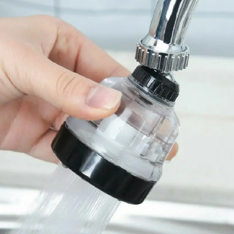 3 Modes Home Rotatable Faucet Booster Aerator Water Saving Device Water Bubbler Swivel Head Kitchen Bathroom Tool