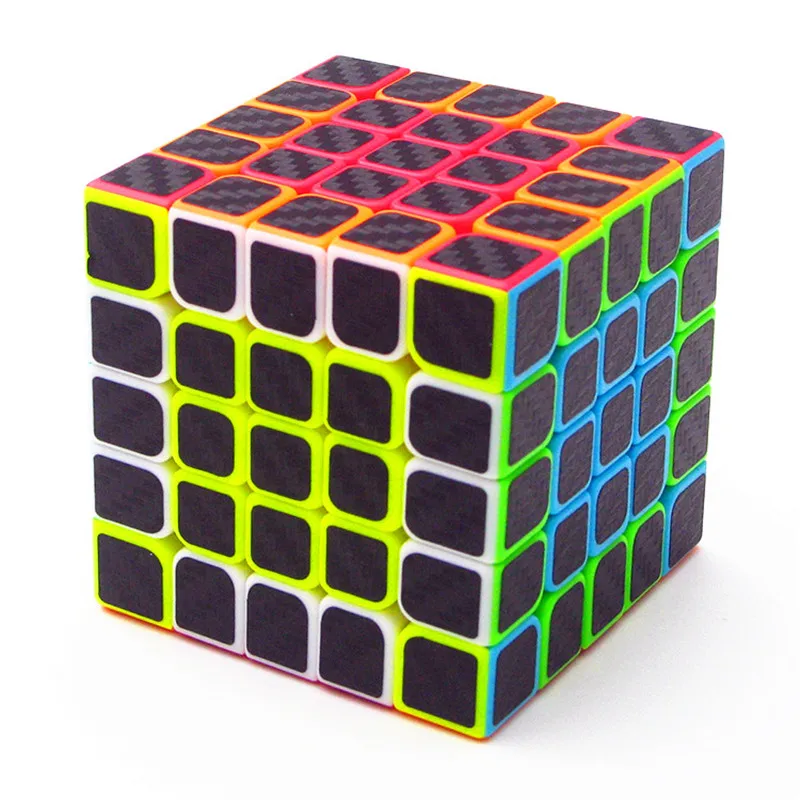 Z Zcube углеродное волокно 5x5x5 безопасный ABS пластик Профессиональный Многоцветный магический куб ультра-Гладкий 5x5 скоростной Головоломка Куб детские игрушки подарок - Цвет: Z