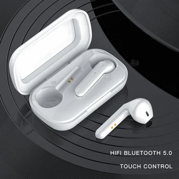 

Cheap E6 Bluetooths 5.0 Earphones TWS Wireless HD Stereo Sport Earbuds Gaming In-ear Noise Reduct Headset Phone with Charger Box