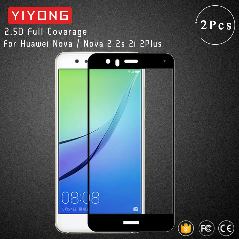 

YIYONG Full Screen Cover Glass For Huawei Nova 2 2i 2s Tempered Glass Screen Protector On For Huawei Nova Lite 2 Plus Glass