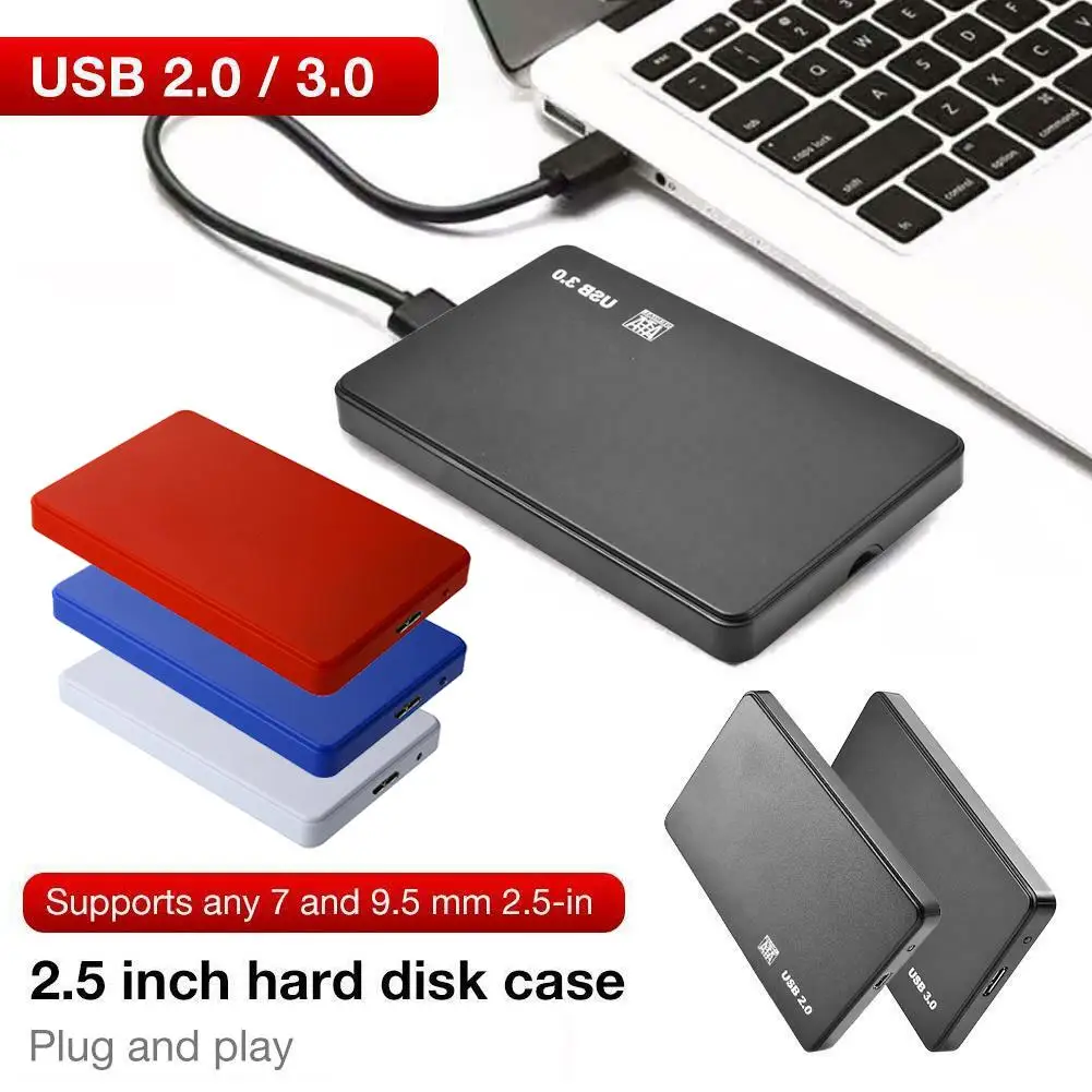 2 5 HDD Case Sata to USB HDD SSD Enclosure USB3 0 2 0 Mobile Hard 1