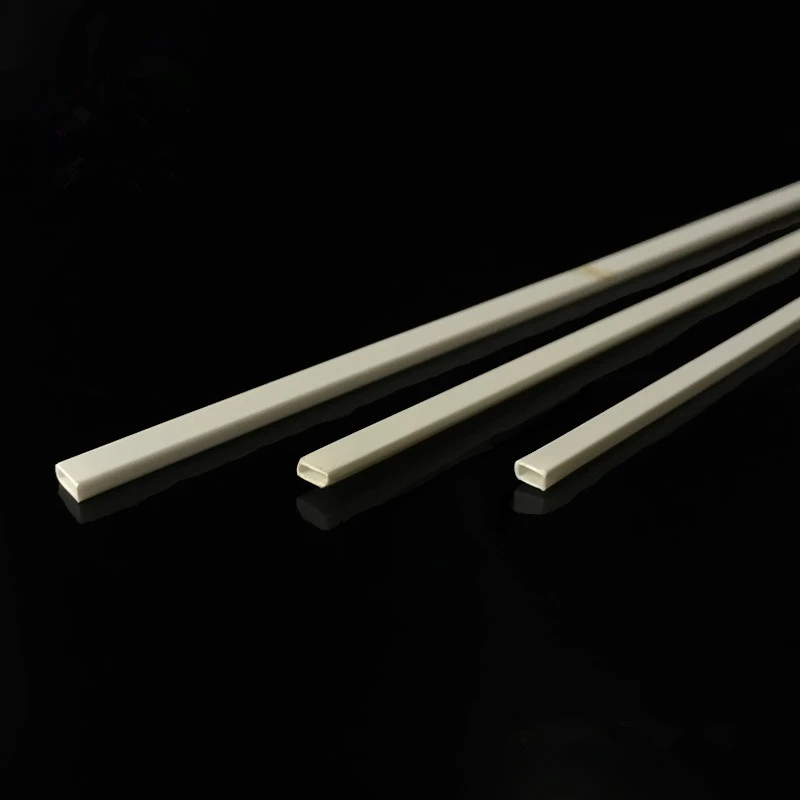 

100 Pc Building Sand Table Model DIY Handmade Material Plastic Pipe Rectangular White Hollow Square Tube