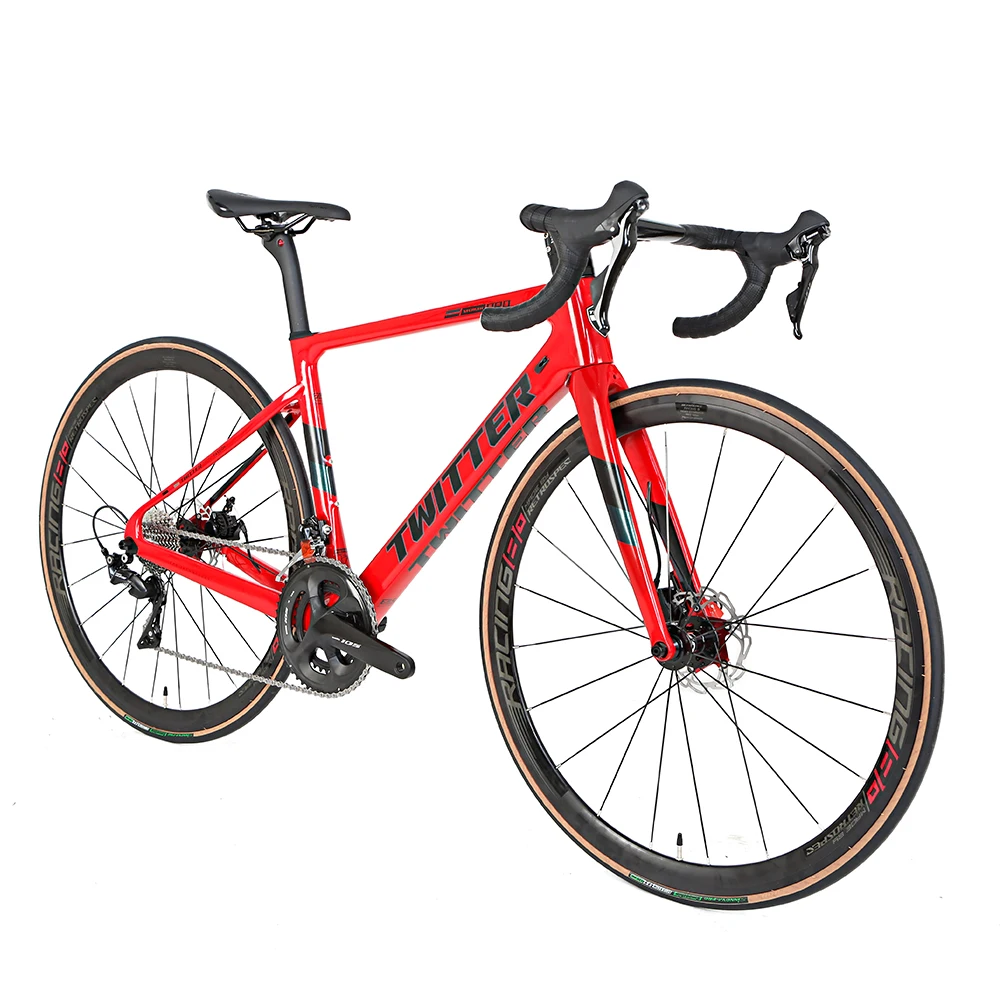 TWITTER 2020 new arrival 700c Full Carbon Road Bike complete Disc Brake hidden cables 105 groupset 22 Speed Gravel Road Bicycle TWITTER 2020 new arrival 700c Full Carbon Road Bike complete Disc Brake hidden cables 105 groupset 22 Speed Gravel Road Bicycle
