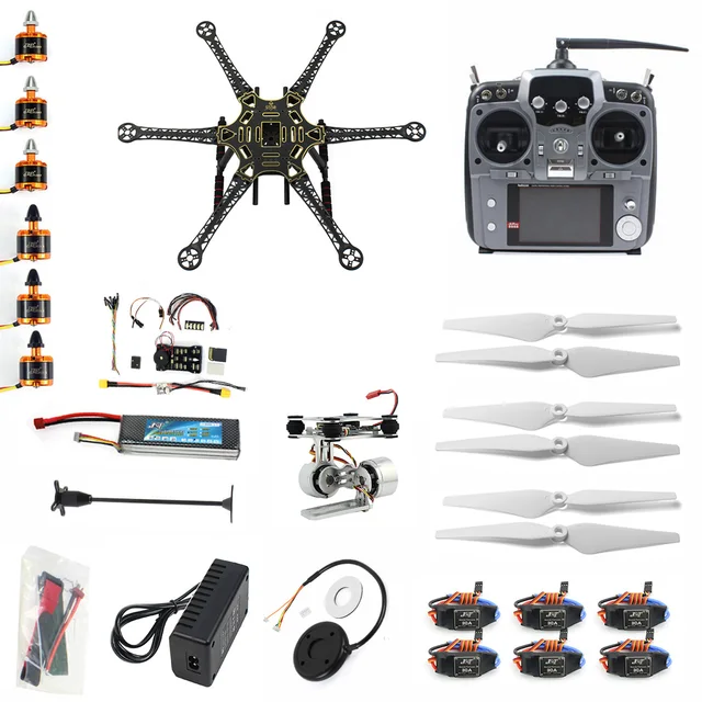$340.48  F08618-S DIY FPV Drone 6-axle Hexacopter Kit HMF S550 Frame PXI PX4 Flight Control 920KV Motor GPS 