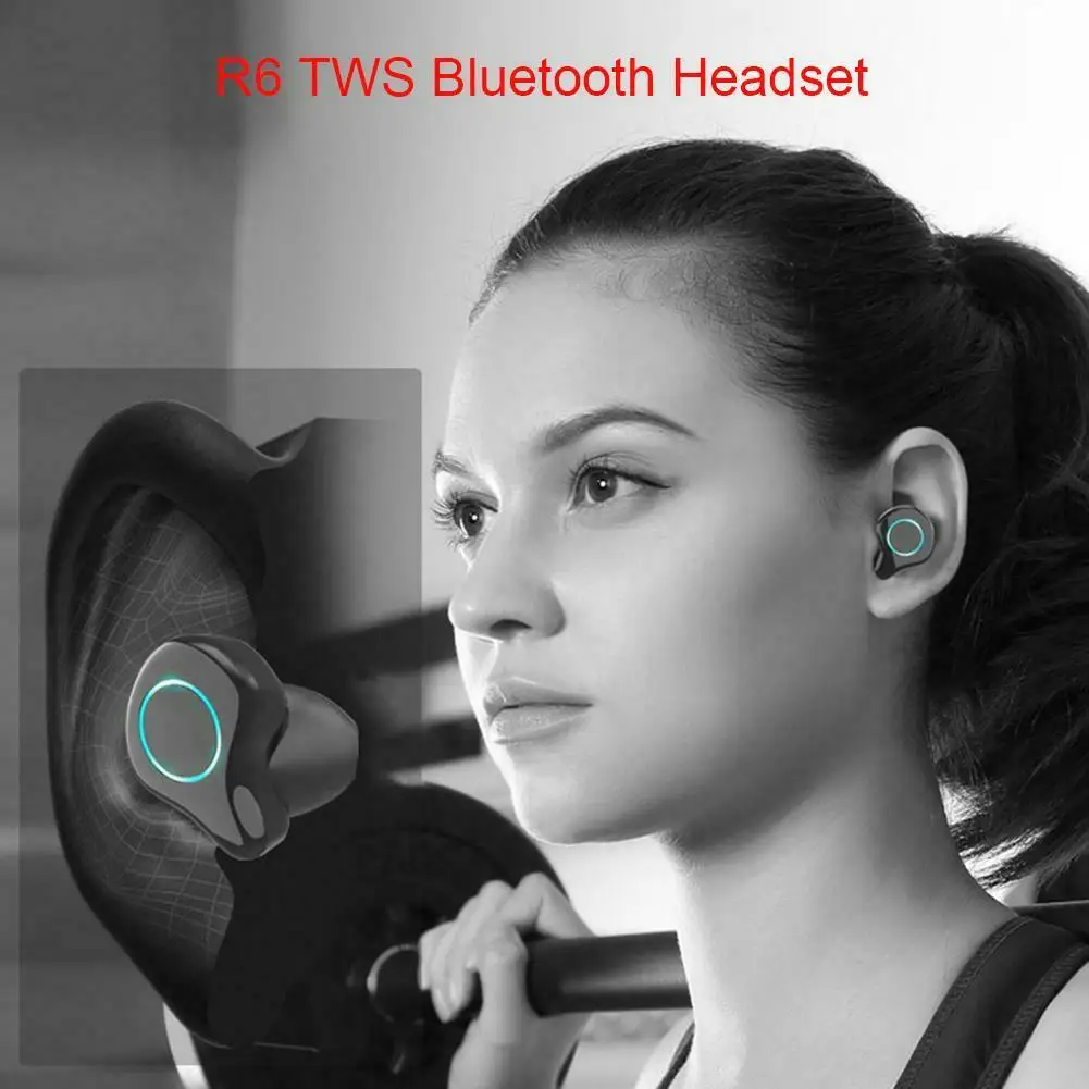 V5.0 Bluetooth стерео наушники беспроводные IPX7 водонепроницаемые сенсорные наушники гарнитура 2600 мАч батарея светодиодный дисплей USB чехол для зарядки