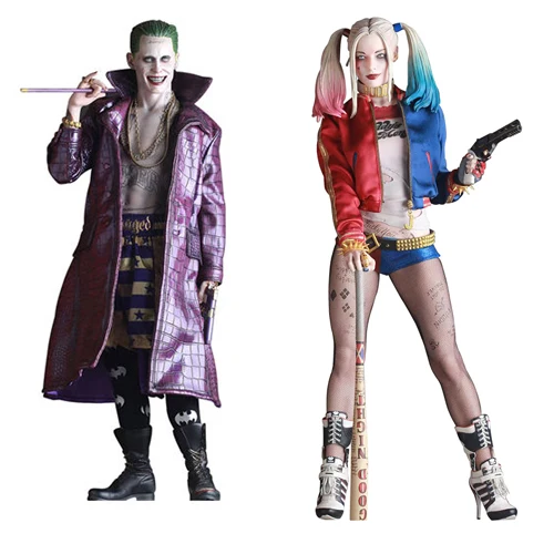 MOVABLE FIGURE CRAZY TOYS 7/" IN BOX SUICIDE SQUAD// FIGURA THE JOKER 18 CM
