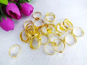 

Free shipping 500pcs Antique Gold Tone Alloy Adjustable Ring Bases Blanks 15mm Cabochon Rings Settings