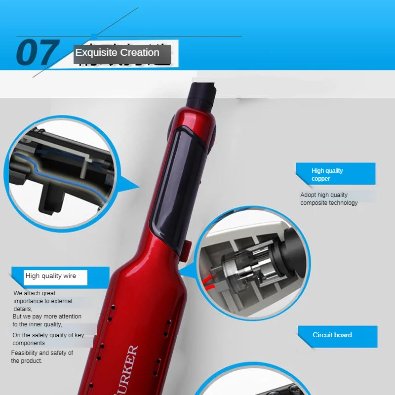 Ceramic Roll Straight Dual Purpose Hair Curler 2-in-1 Negative Ion Hair Crimper Hair Tools