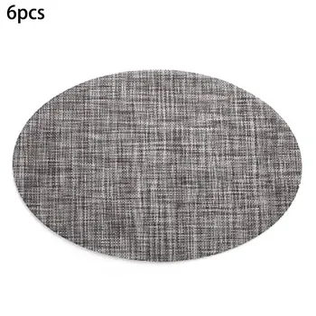 

PVC Bamboo Plastic Placemats for Dining Table Runner Linens Place Mat in Kitchen PXPC
