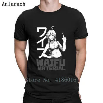 

Waifu Material Lahegao_Hentai Anime Lewd T Shirt Building Summer Style Formal Slim Designs Crew Neck Fit Cotton Shirt