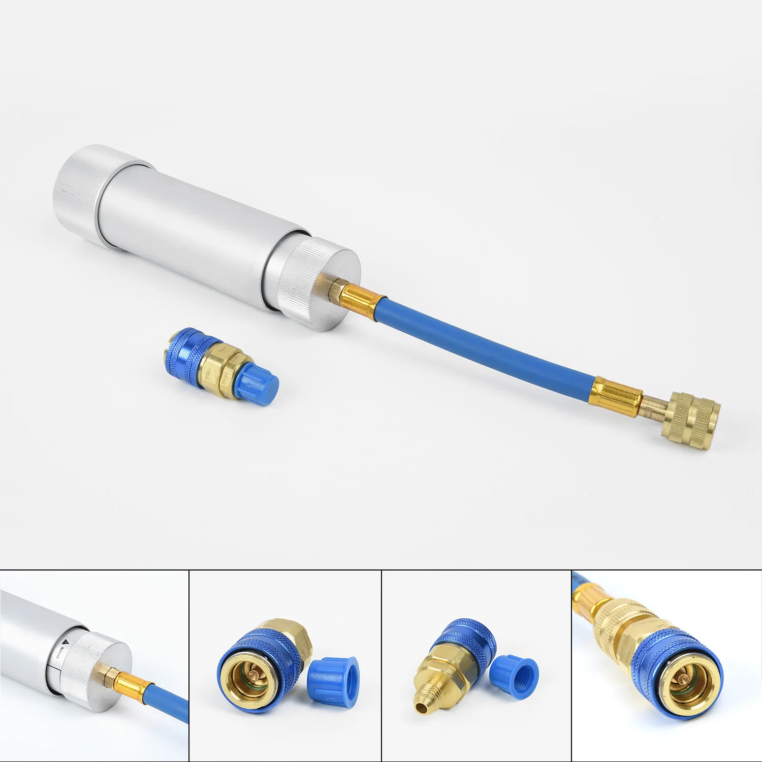 1/4 ''женский масляный наполнитель инструмент для инъекций автомобиля SAE ручной профессиональный R134A 2 OZ Авто UV03QC12L прочный практичный