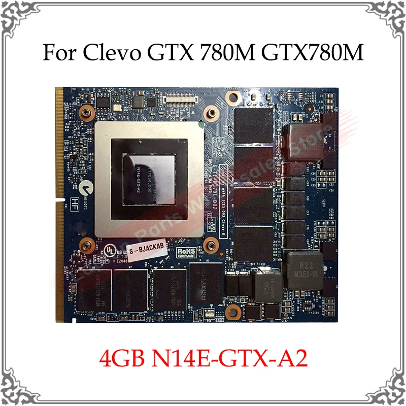 Оригинальная Видеокарта GTX 780M GTX780M N14E A2 4G DDR5 для Clevo P151SMA P150SMA графической карты MSI