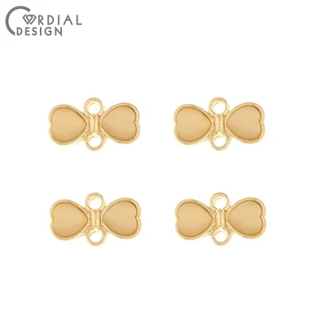 

Cordial Design 100Pcs 10*17MM Jewelry Accessories/DIY Making/Bowknot Shape/Cat Eye Effect/Hand Made/Connectors/Earring Findings
