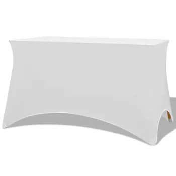 

Vidaxl stretch table cover 2 pcs. 120x60,5x74 cm White