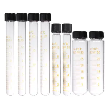 

8PCS/4Set Test Tube High Quality Test Tubes With Caps for Science Education Laboratory