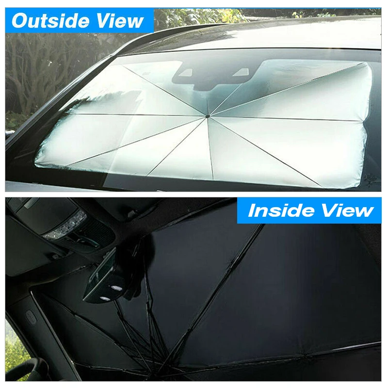 Universal Car Cover Windshield UV Protection Shield Sunshade Front Rear Window Mount Umbrella Sun Shade Anti Hot | Автомобили и