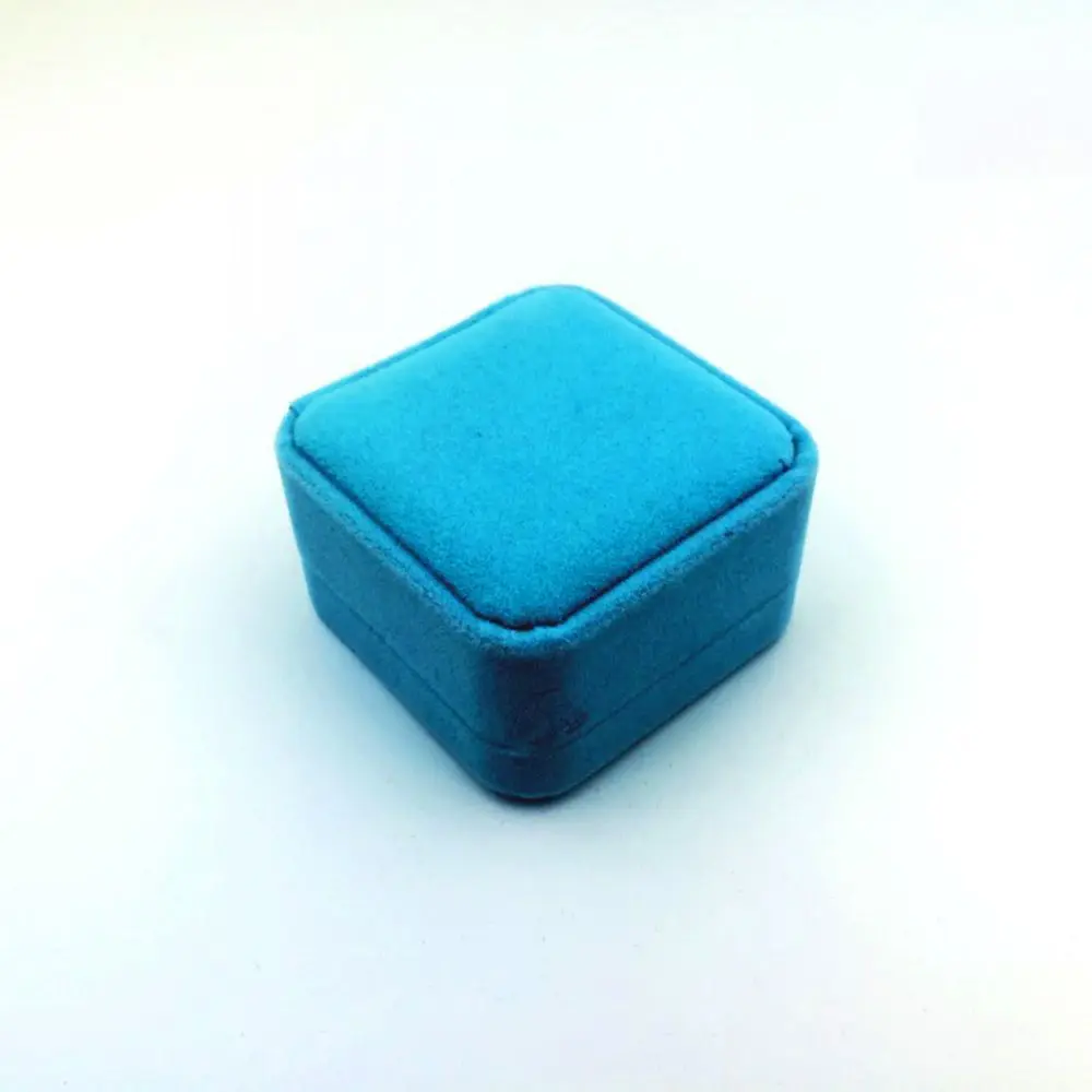 tiffany blue Серьги Дисплей Подарочная коробка Упаковка Складная для хранения браслетов помолвка ожерелье чехол изумительный бархат держатель кольцо Ювелирная коробка - Цвет: tiffany blue