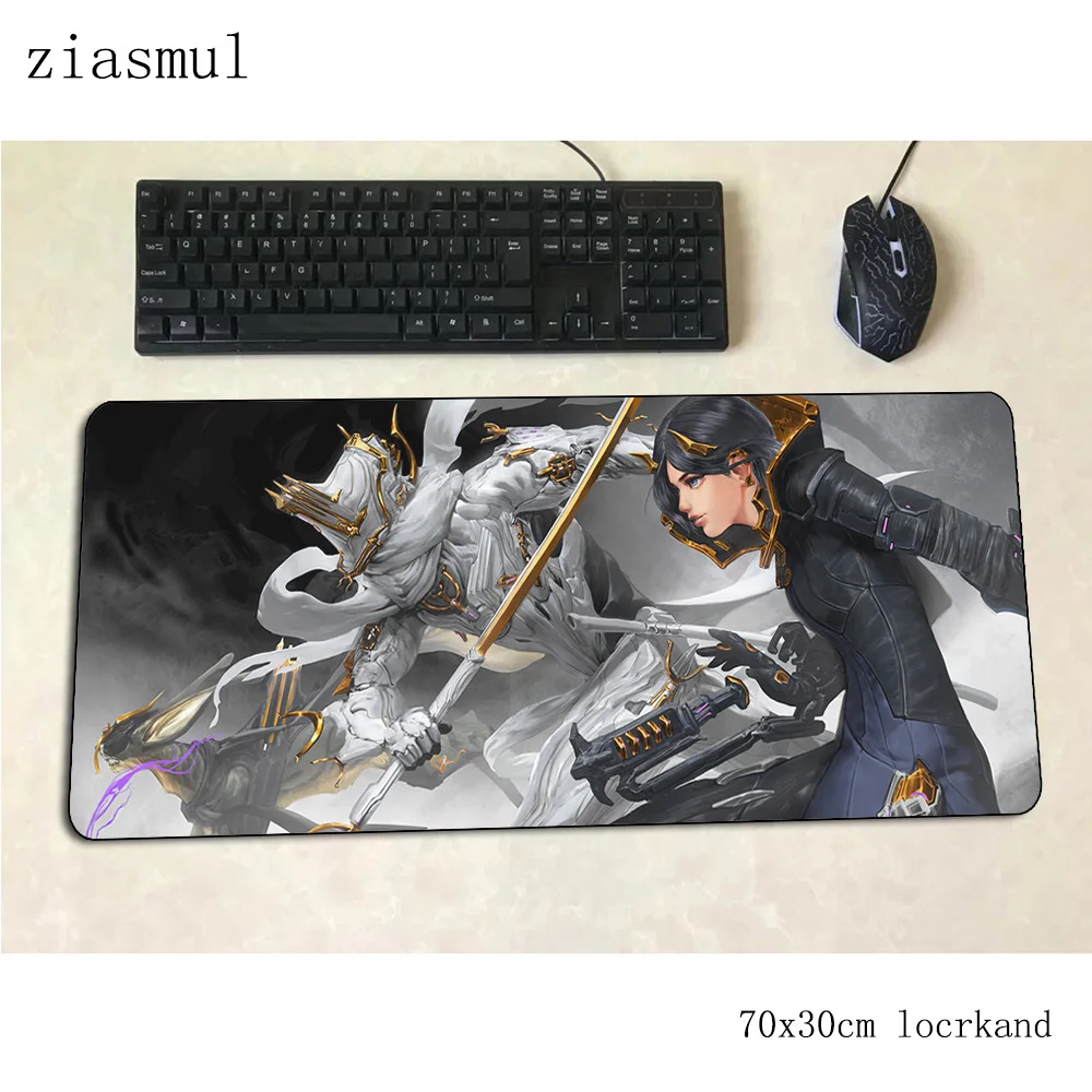 Коврик для мыши warframe, 70x30 см, игровой коврик для мыши, большой, натуральный каучук, офисный коврик для ноутбука, 3d коврик для мыши, игры, pc gamer, коврики