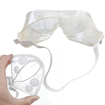 

Transparent Safety Protective Goggles PC Motorcycles Glasses Anti-Fog Anti-ultraviolet Goggles With Adjustable Strap