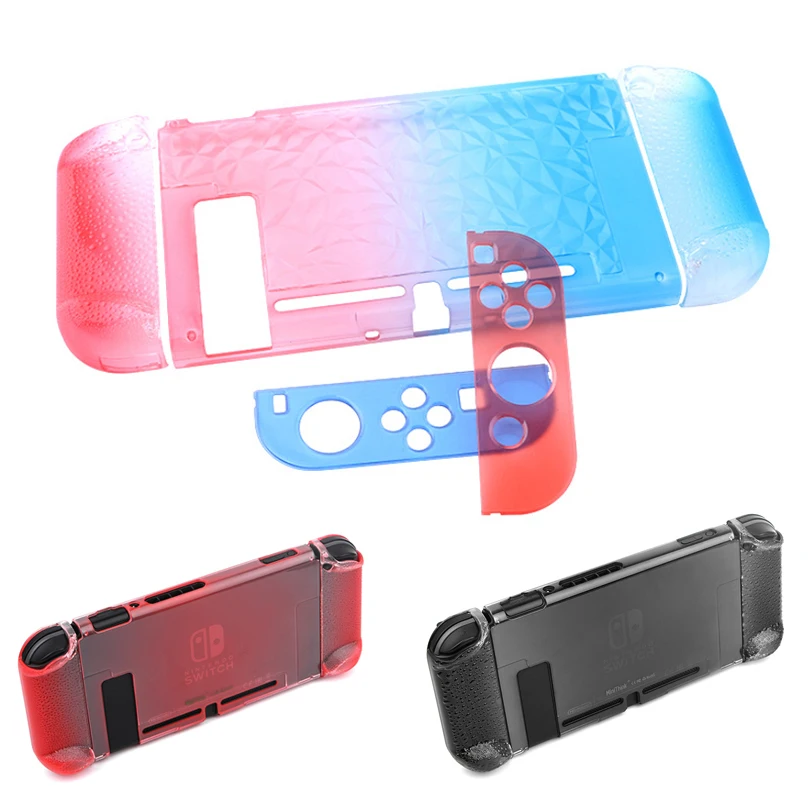 Joy-con Тонкий тонкий защитный прозрачный жесткий чехол Крышка противоскользящая