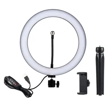

10inch Led Ring Light LED Dimmable Selfie Video Studio Fill Light Lamp Makeup Selfie Ringlight Tik Tok Ring Light With Tripop