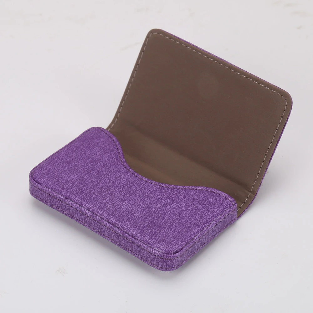 New Men Money Clip Card Holder Protector Leather Wallet Card Holder Pop-up Anti-theft Bank PU Business Cards Case Woman 812