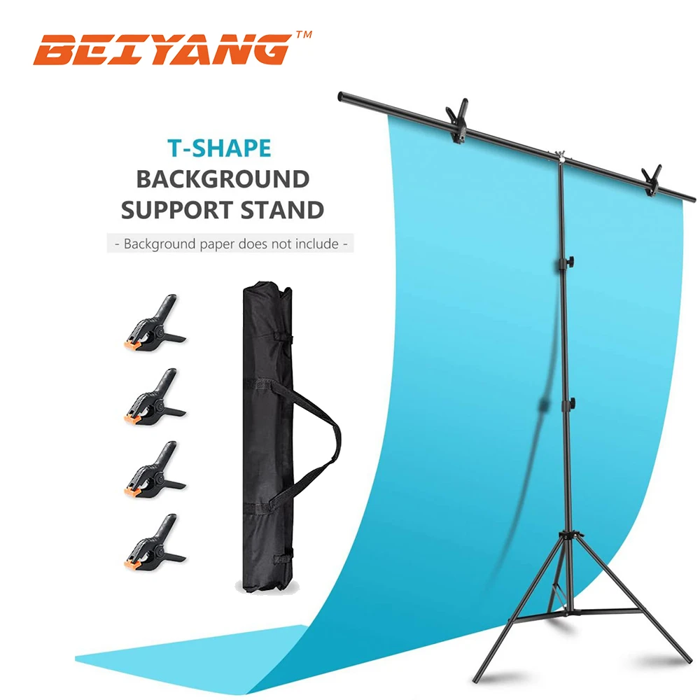 Photography T-Shape Background Backdrop Stand Frame Support System for Photo Studio Video Chroma Key Green Screen with Stand Photography T-Shape Background Backdrop Stand Frame Support System for Photo Studio Video Chroma Key Green Screen with Stand