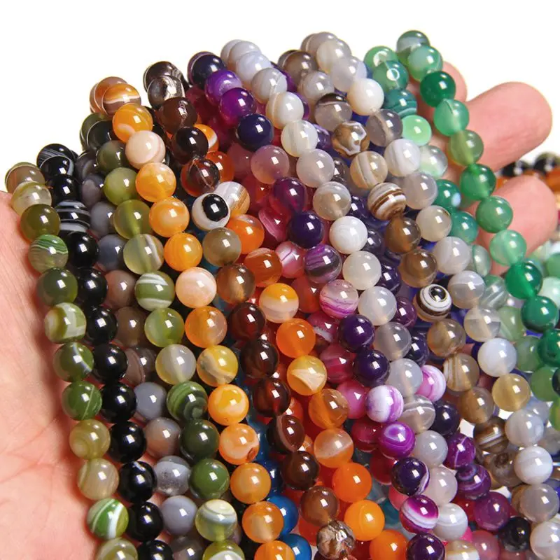 Perles d'agate rouge naturel perles rondes en vrac pour la fabrication de 