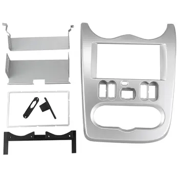 

2Din DVD Stereo Fascia Fit for RENAULT Logan Sandero Dacia Duster Frame Mount Panel Face Facia In Dash Installation Trim Kit