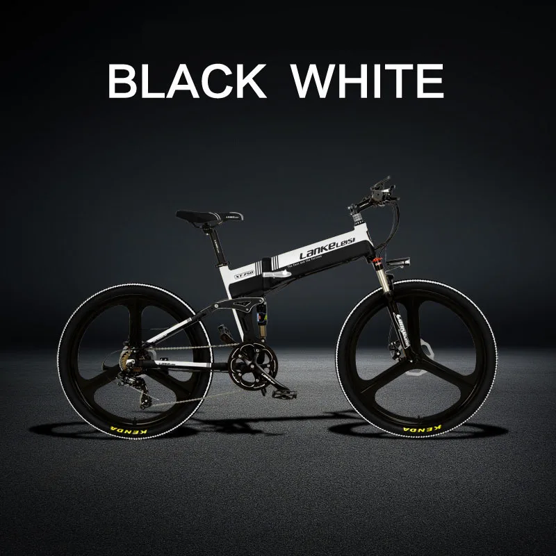 Two Wheel Electric Scooter Electric Bicycle 26 Inch 240W 48V Folding Electric Mountain Electric Bike With Removable Battery