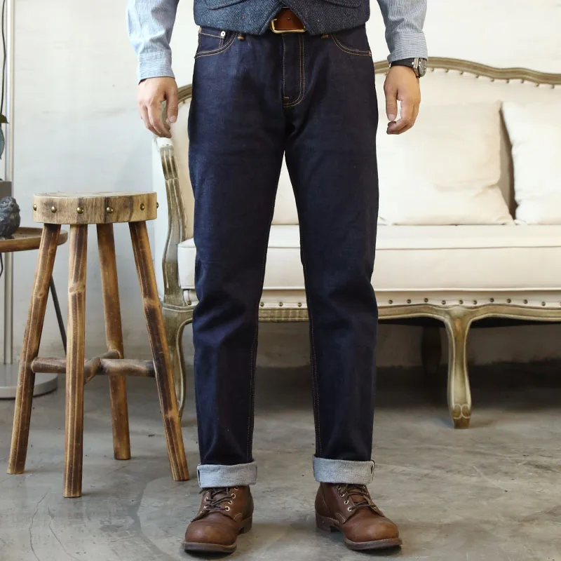 Red Tornado O3D10 12oz Low-Rise Jeans For Men Selvedge Denim Straight Slim Fit 2