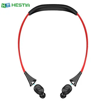 

miniQ-TWS Neck-mounted Bluetooth Headset Neckband In Ear 2-in-1 Rechargeable Charging Compartment Headphone HIFI 5.0 Earphones