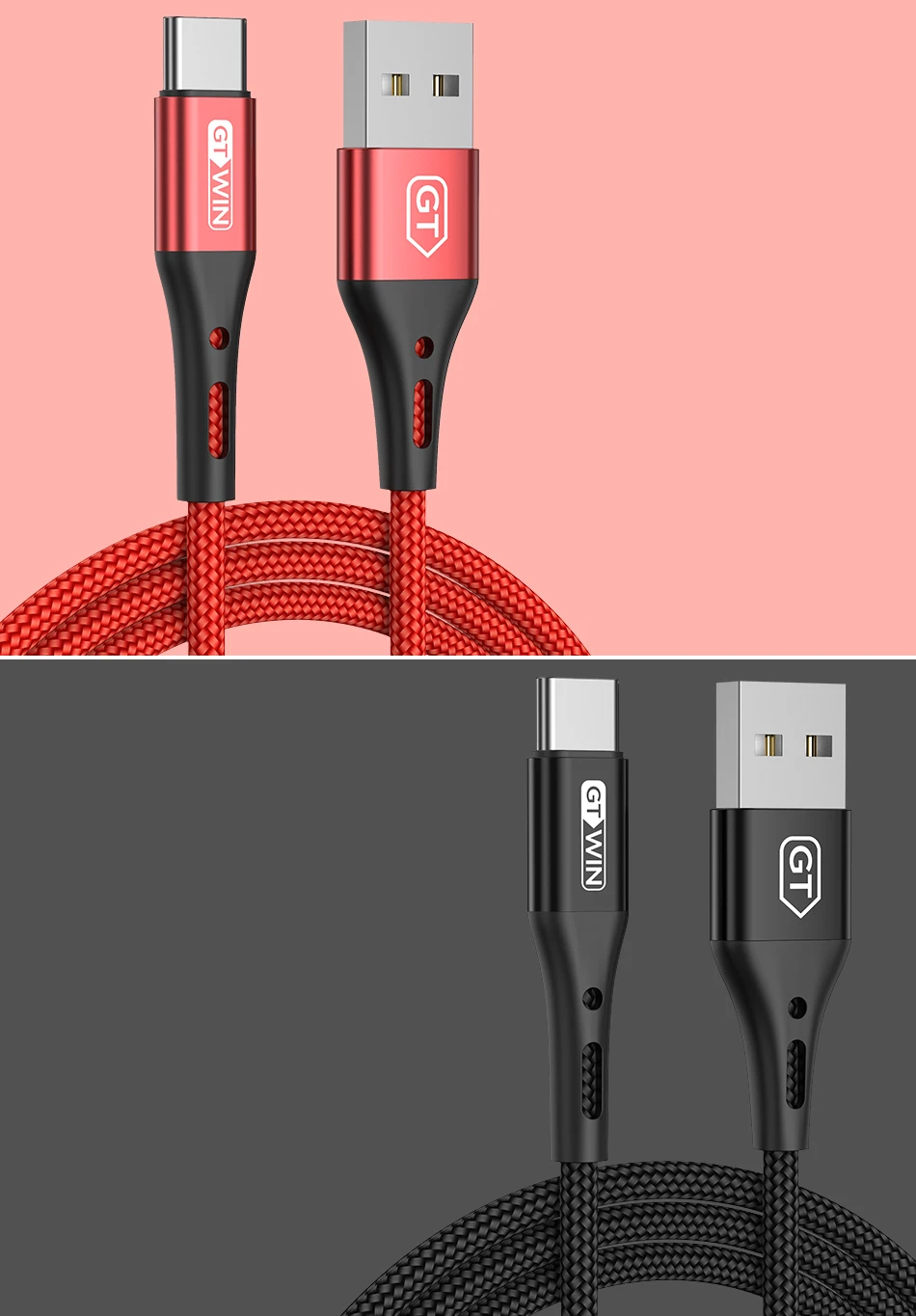 GTWIN 3M type C USB кабель для iPad Pro 3A кабель для быстрой зарядки для samsung S10 S9 huawei P30 Pro кабель для зарядки USB C кабель для передачи данных