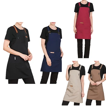

Adjustable Chef Waiter Uniform Barber Apron Hotel BBQ Cafe Catering Food Service Restaurant Uniform Bakery Kitchen Unisex Work A