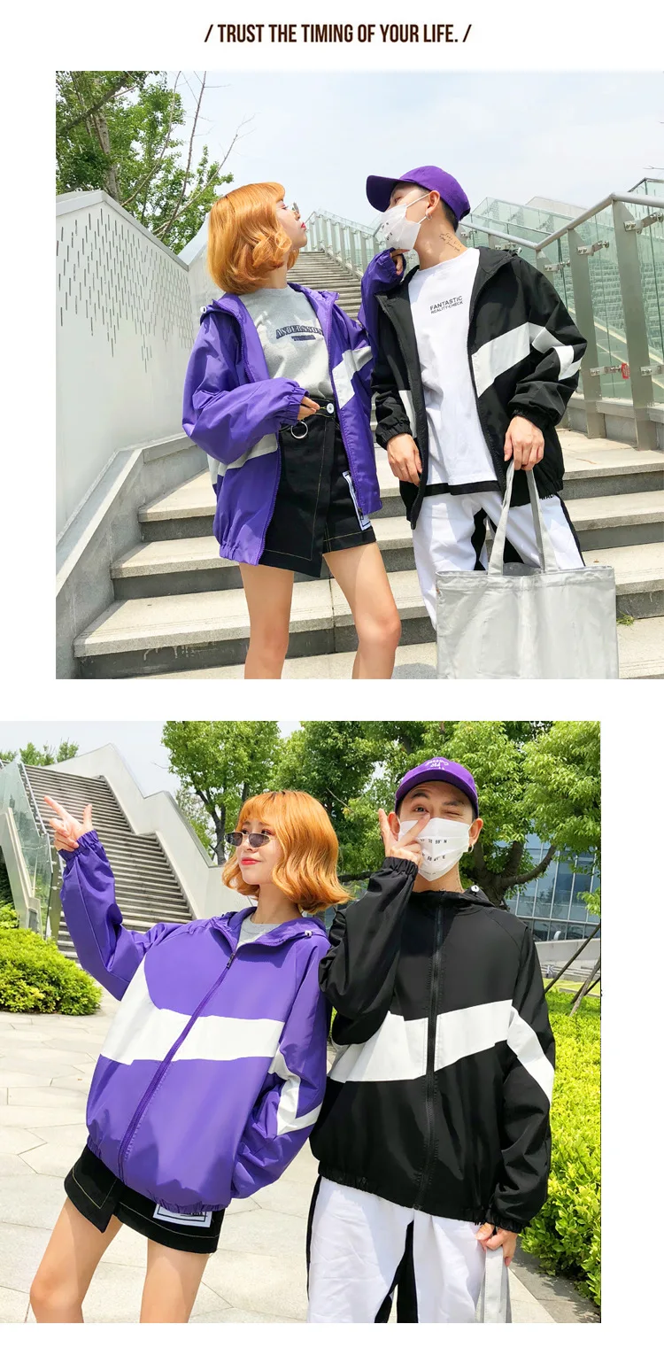 Autumn Clothing New Style Hooded Jacket Joint Couple Clothes Men And Women Fashion Large Size Jacket Casual Coat Fashion Ma