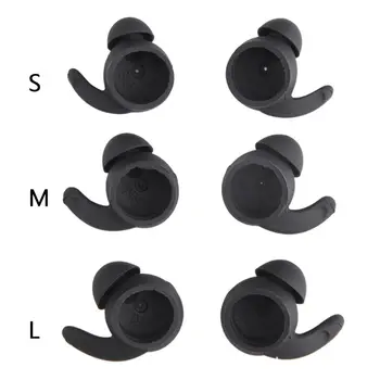 

1Set Soft Silicone Horn Shaped Earbuds Headphone Earpods Cover Eartips Cap with Storage Box for Huawei xSport/Honor AM61 Sports