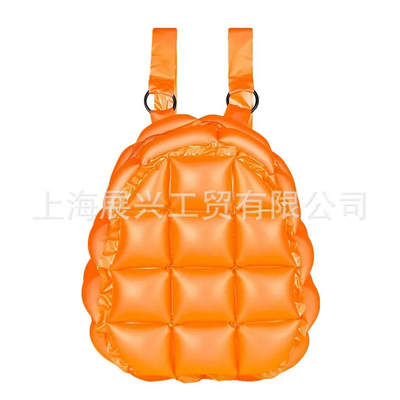 

Boutique Recommend PVC Environmentally Friendly Inflatable Backpack Inflatable Grid Backpack Thick Inflatable Backpack