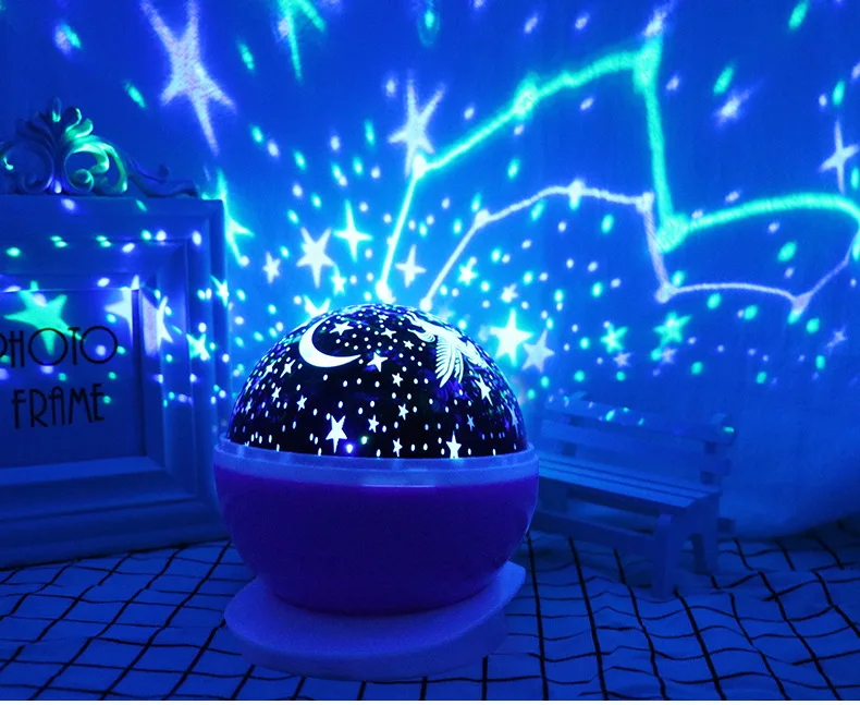 Ночной Светильник СВЕТОДИОДНЫЙ Звездный ночной Светильник проекционный светильник для спальни вечерние Детские проекционные лампы подарок детям на день рождения Рождество gif - Испускаемый цвет: Pegasus blue light