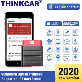 Thinkcar профессиональный автомобильный диагностический инструмент Thinkdriver 15 сброс полной системы OBD2 сканер считывание чистого кода авто VIN PK ... Thinkcar профессиональный автомобильный диагностический инструмент Thinkdriver 15 сброс полной системы OBD2 сканер считывание чистого кода авто VIN PK ...