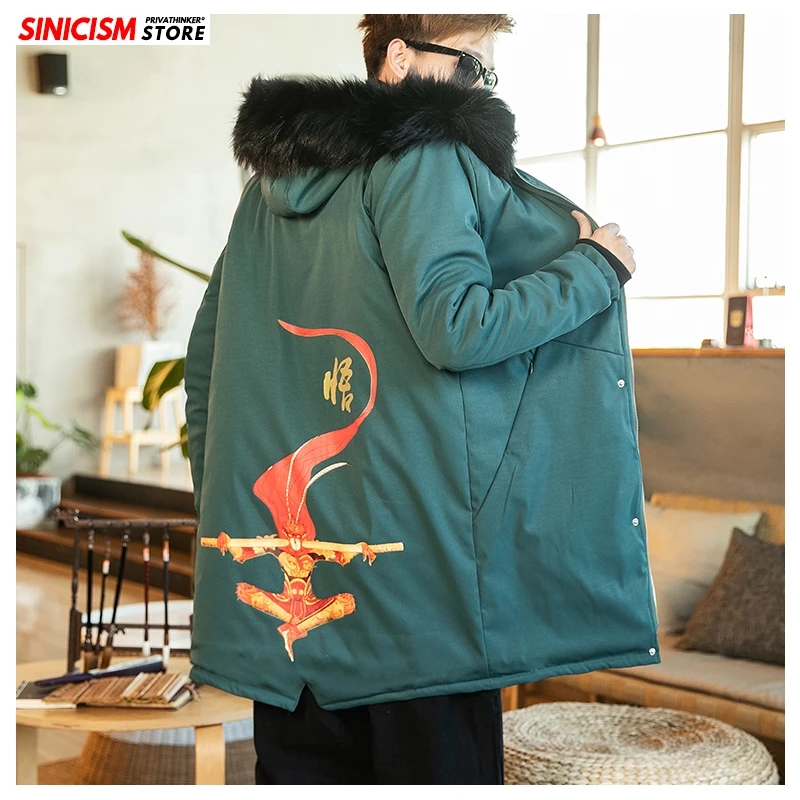 Sinicism Store, Мужская Осенняя коллекция, с капюшоном, уличная одежда, утепленная ветровка